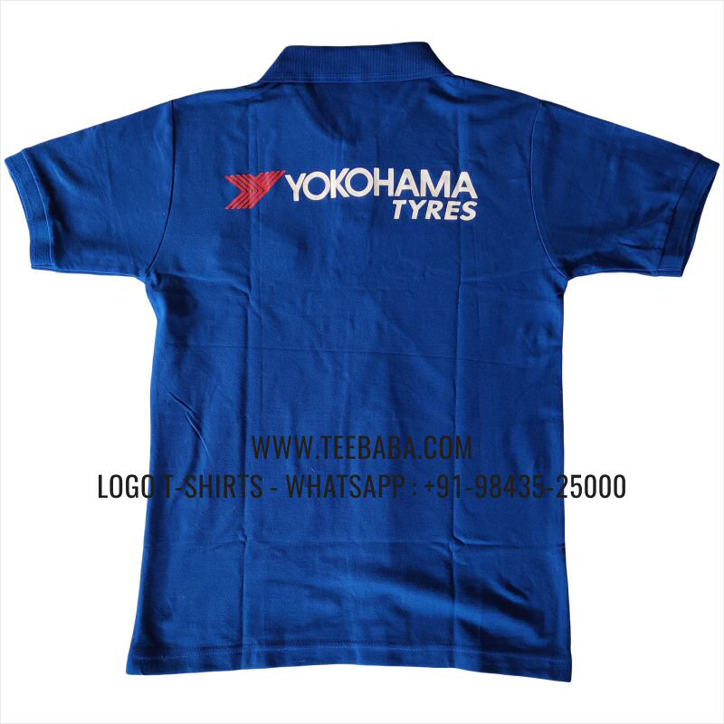 100% Cotton Collar T-Shirt - 220 GSM Thick Pique Fabric - Logo Embroidery Print - SML Auto Care