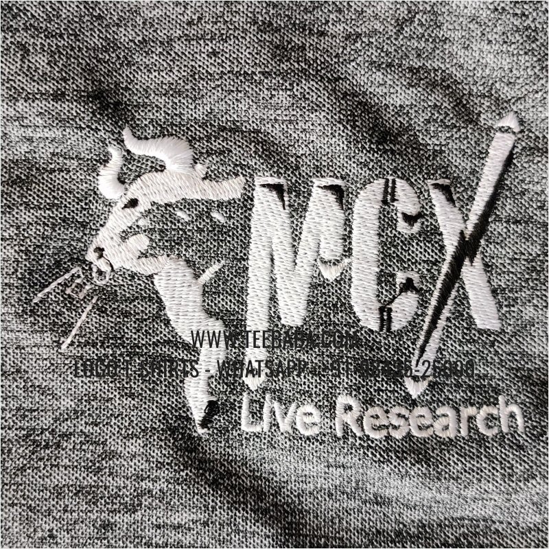 100% Polyester Collar T-Shirt - Mars 200 GSM Quick Dry Fit Fabric - Logo Embroidery - Black Melange - MCX Live Research