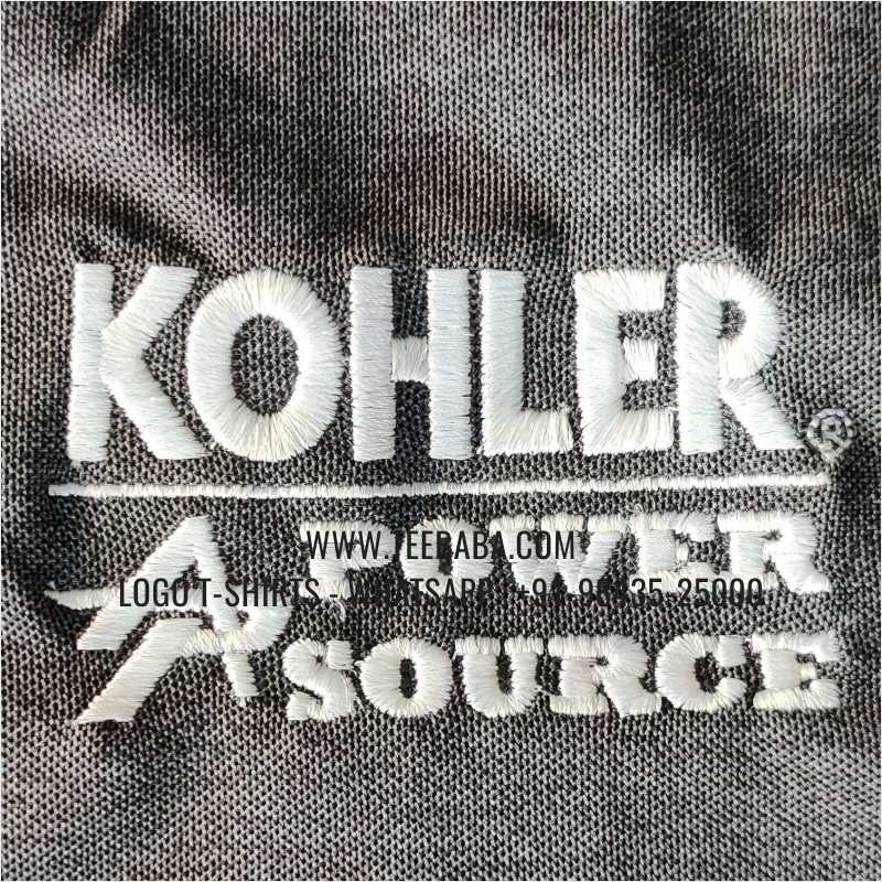 100% Polyester Collar T-Shirt - Mars 200 GSM Quick Dry Fit Fabric - Logo Embroidery - Carbon Grey Melange - Kohler