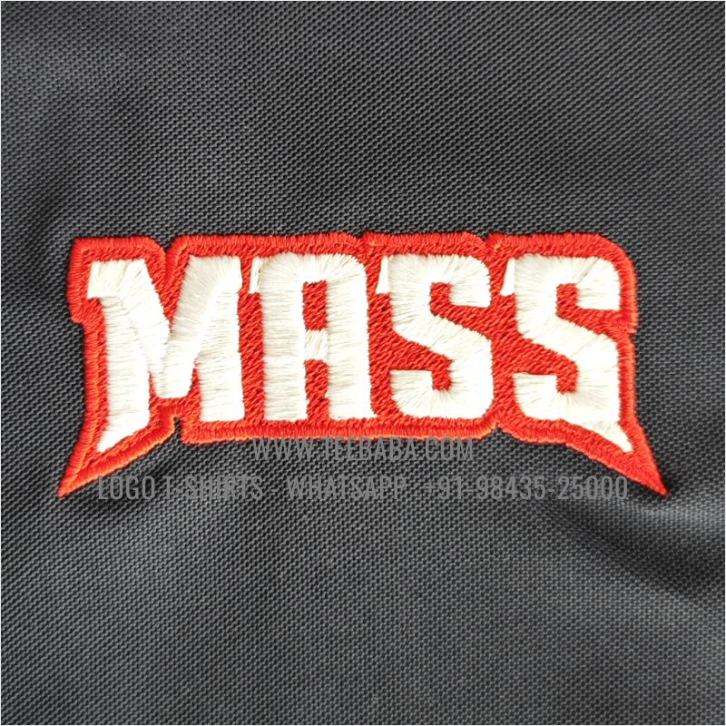 100% Polyester Tipping Collar T-Shirt - Mars 200 GSM Quick Dry Fit Fabric - Logo Embroidery - True Navy - Mass Mobiles