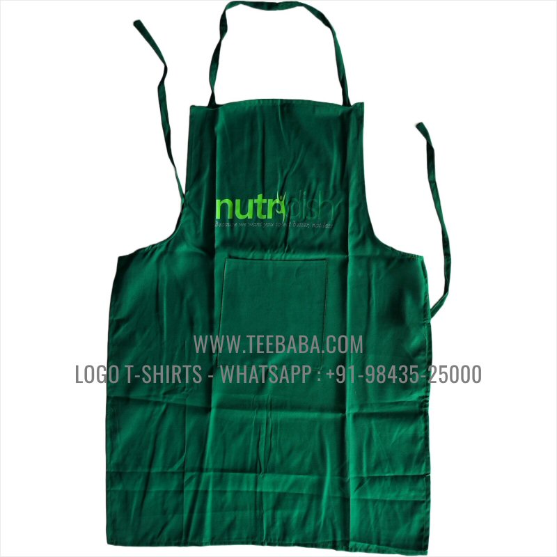 Apron - Logo Digital Print - Green - Nutra Dish