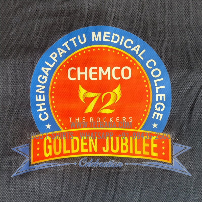 Collar Polo T-Shirt With Pocket - 100% Cotton - 240 GSM Thick Pique Airtex Fabric - Logo Embroidery - Navy - Chemco 72 Alumni