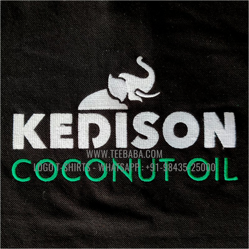 Contrast Collar Polo T-Shirt - 100% Cotton - 240 GSM Thick Pique Airtex Fabric - Logo Embroidery - Black - Kedison