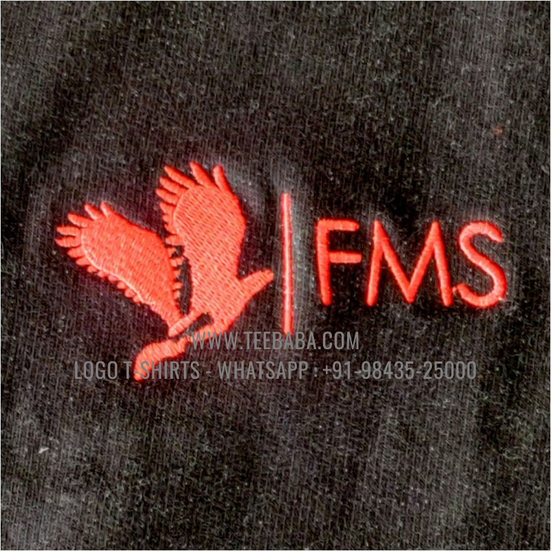 Full Zipper Hoodie With Pocket - 100% Cotton - 300 GSM Fleece Fabric - Logo Embroidery - Black - FMS