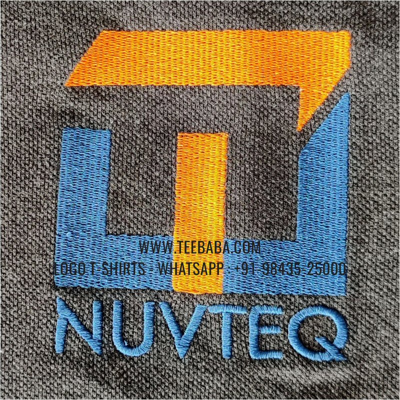 Full Zipper Hoodie With Pocket - 100% Cotton - 300 GSM Fleece Fabric - Logo Embroidery - Charcoal Melange - Nuvteq