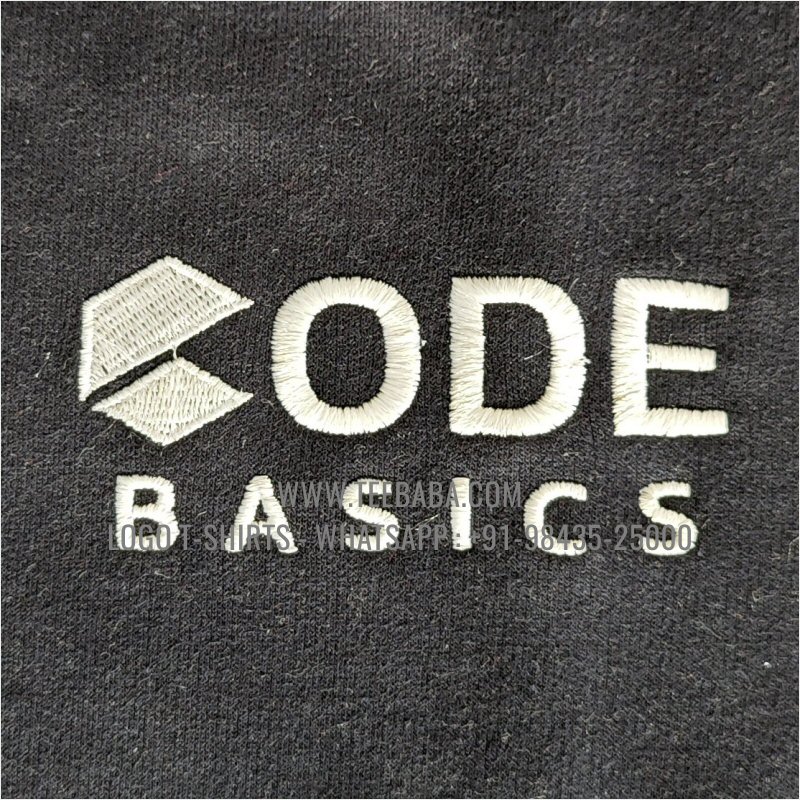 Full Zipper Hoodie With Pocket - 100% Cotton - 300 GSM Fleece Fabric - Logo Embroidery - Navy - Code Basics