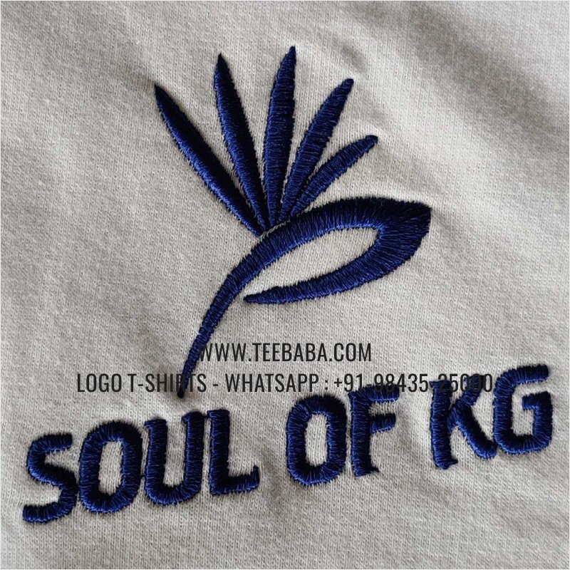 Full Zipper Hoodie With Pocket - 100% Cotton - 300 GSM Fleece Fabric - Logo Embroidery - White - Soul Of Kg