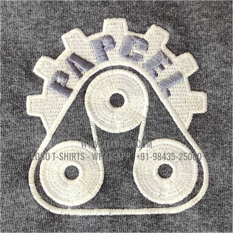 High Neck Full Zipper Sweatshirt - 100% Cotton - 300 GSM Fleece - Logo Embroidery - Navy Melange - Papcel