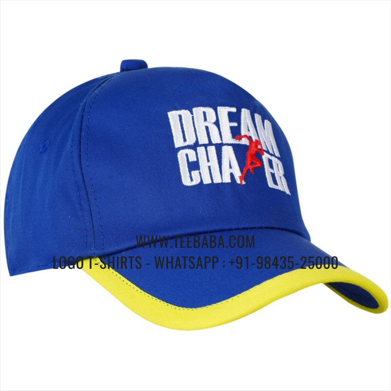 Logo Caps - Premium Quality Caps - 100% Cotton - Twill Fabric - Royal Blue - Logo Embroidery - Dream Catchers