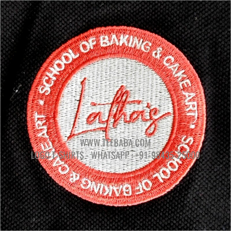 Logo Embroidery Collar Polo T-Shirt - 100% Cotton - 240 GSM Thick Pique Airtex Fabric - Black - Lathas