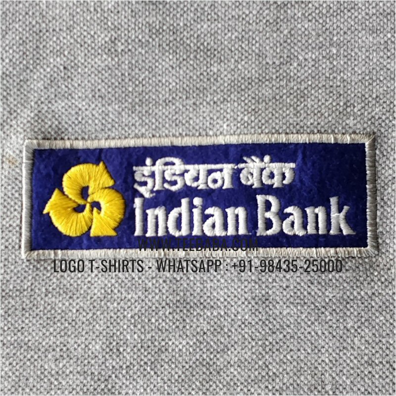 Logo Embroidery Collar Polo T-Shirt - 100% Cotton - 240 GSM Thick Pique Airtex Fabric - Grey Melange - Indian Bank