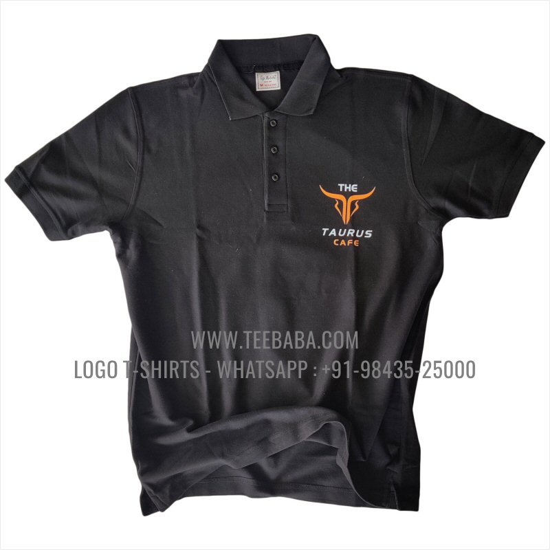 Logo Printed Collar Polo T-Shirt - 100% Cotton - 240 GSM Thick Pique Airtex Fabric - Grey Melange - Madras Ice Beeda