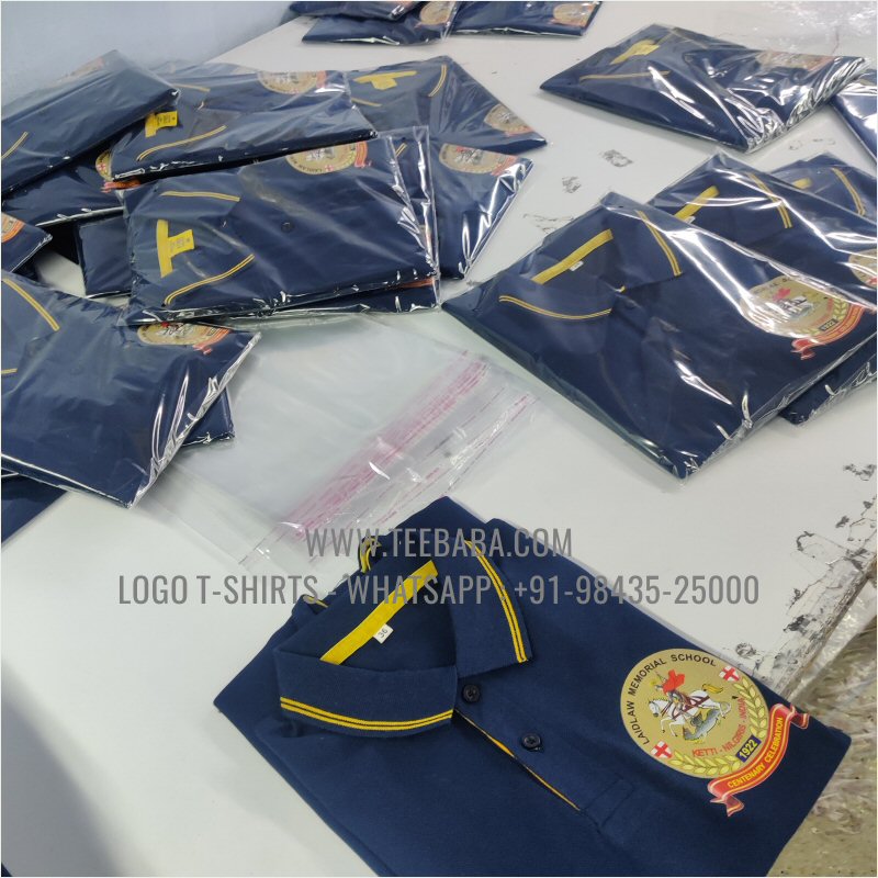 Tipping Collar Polo T-Shirt - 100% Cotton - 240 GSM Thick Pique Airtex Fabric - Logo Embroidery - Navy - Laidlaw OGA