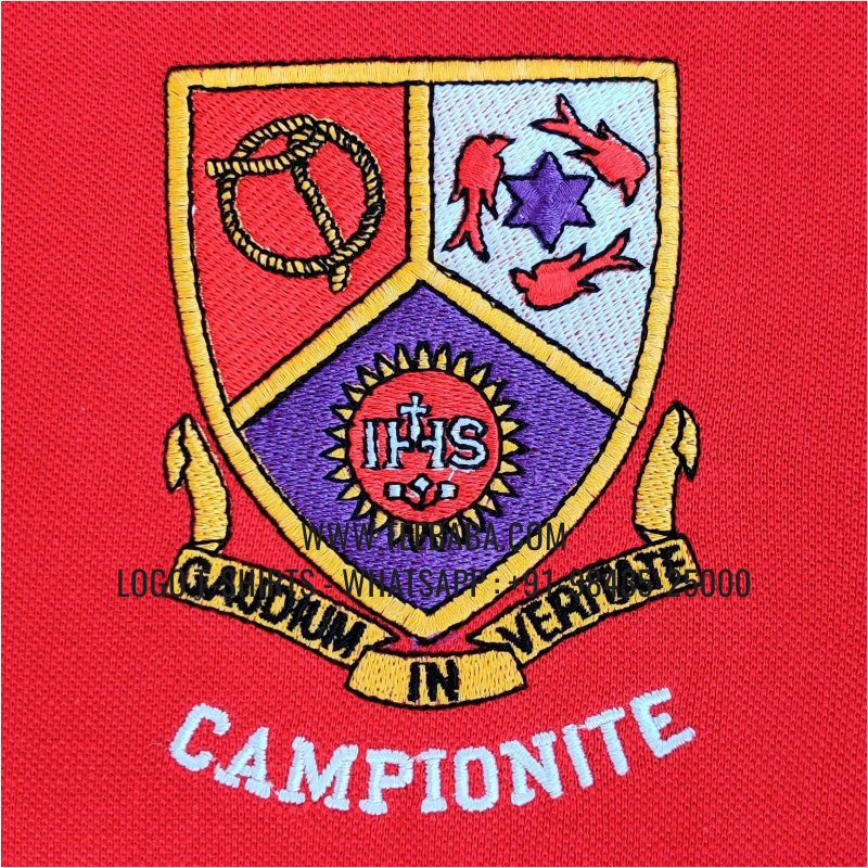 Tipping Collar Polo T-Shirt - 100% Cotton - 240 GSM Thick Pique Airtex Fabric - Logo Embroidery - Red - Campionate