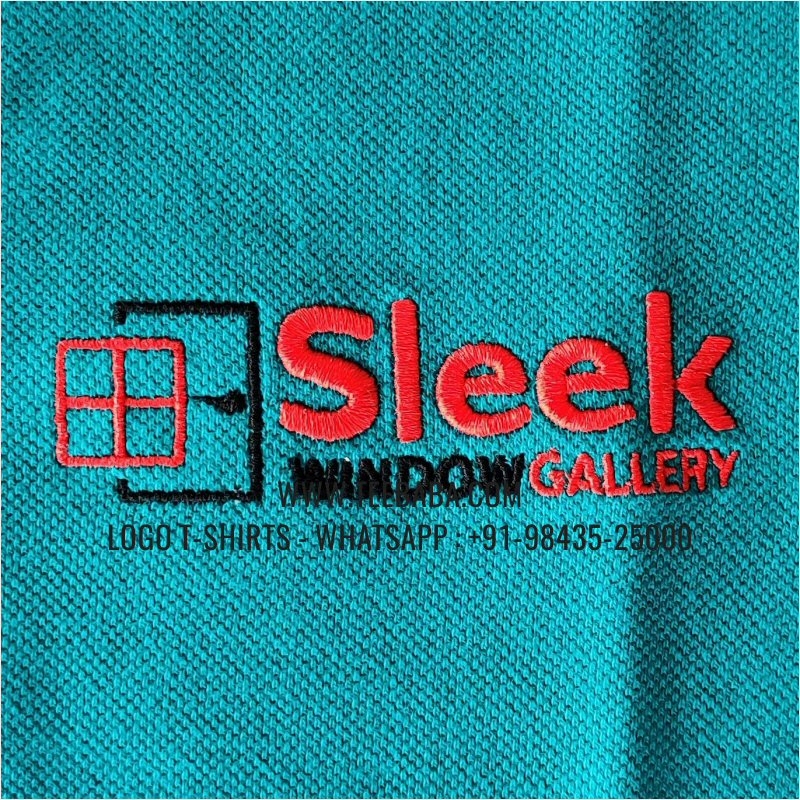 Tipping Collar Polo T-Shirt - 100% Cotton - 240 GSM Thick Pique Airtex Fabric - Logo Embroidery - Reliance Green - Sleek Window