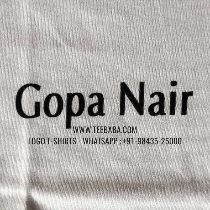 V Neck T-Shirt - 100% Cotton - 180 GSM Bio Washed Fine Single Jersey Fabric - Logo Embroidery Digital Print - White - Arrowhead