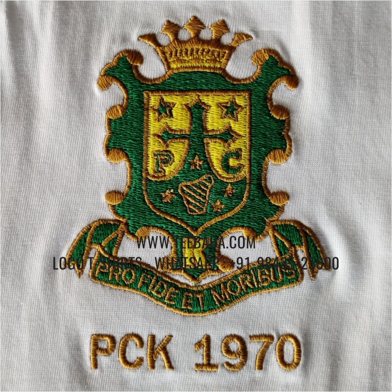 V Neck T-Shirt - 100% Cotton - 180 GSM Bio Washed Fine Single Jersey Fabric - Logo Print - White - PCK 1970