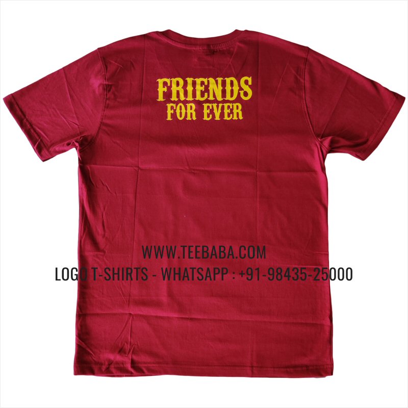 V Neck T-Shirt - 100% Cotton - 180 GSM Bio Washed Fine Single Jersey Fabric - Logo Print - White - PCK 1970